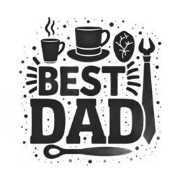 day best dad coffee SVG PNG design with bold lettering