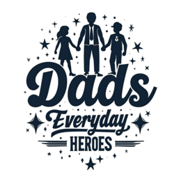 dads heroes SVG PNG design with bold lettering