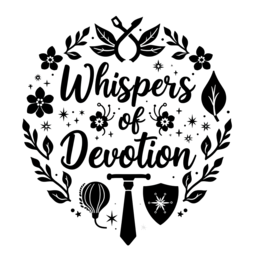 whispers devotion SVG PNG design with black and white floral elements