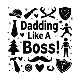 father's day dad boss SVG PNG design with bold lettering