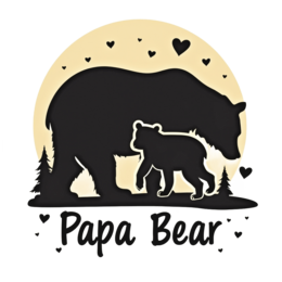 bear cub love SVG PNG design with bold lettering