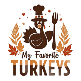 halloween turkey SVG PNG design with bold lettering, orange floral elements