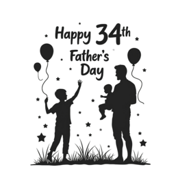 fathersday kids stars SVG PNG design
