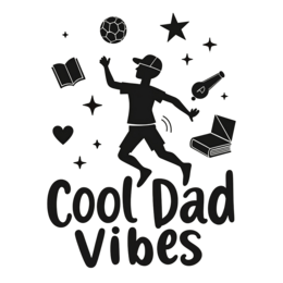 fun dad vibes SVG PNG design with bold lettering, an uplifting message