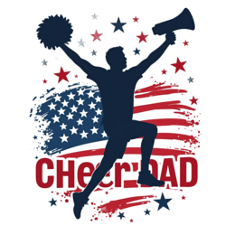 cheerleading celebration SVG PNG design with bold lettering