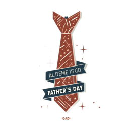 father'sday dad tie SVG PNG design with bold lettering