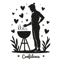 confidence bbq shirt SVG PNG design