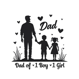 dad children love shirt SVG PNG design