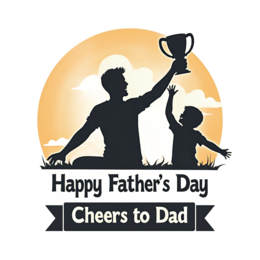 father's day dad son celebration SVG PNG design with bold lettering