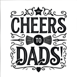 day cheers to dads SVG PNG design with bold lettering