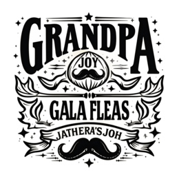 grandpa gala fleas SVG PNG design with bold lettering