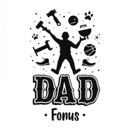 dad activities shirt SVG PNG design with bold lettering