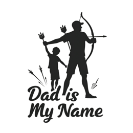dad archery bonding shirt SVG PNG design with bold lettering