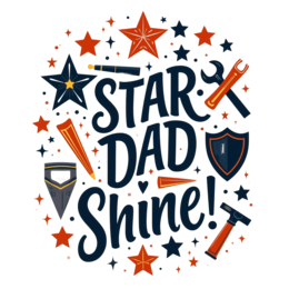 day star shine tools SVG PNG design with bold lettering