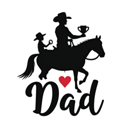 dad horse riding shirt SVG PNG design with bold lettering