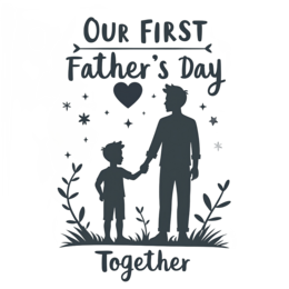 fathersday first together SVG PNG design