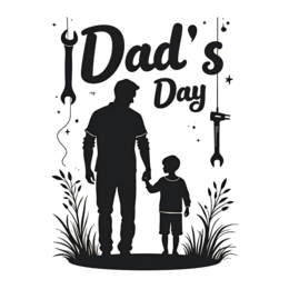 father's day silhouette family shirt SVG PNG design