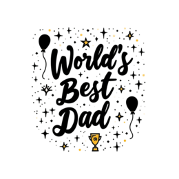 day worlds best dad celebration SVG PNG design with bold lettering