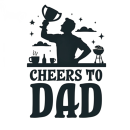 father's day party winner SVG PNG design with bold lettering