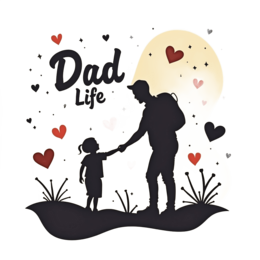dad life love SVG PNG design with bold lettering