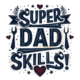 dad skills shirt SVG PNG design with hand-drawn style, bold lettering