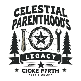 celestial parenthood legacy SVG PNG design with bold lettering