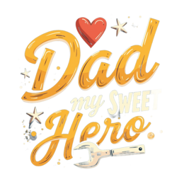fathersday sweethero SVG PNG design with bold lettering