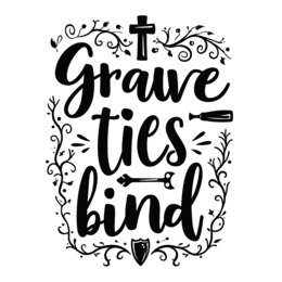 halloween quotes floral SVG PNG design with bold lettering, black and white floral elements