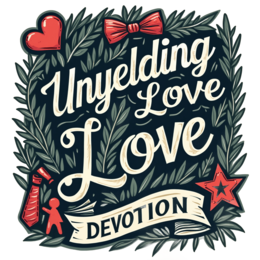 devotion love SVG PNG design with hand-drawn style, floral elements