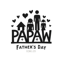 papaw family love SVG PNG design with bold lettering