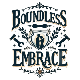 bounds embrace SVG PNG design with bold lettering, black floral elements