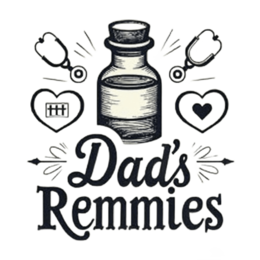 dad remedies SVG PNG design with hand-drawn style, bold lettering