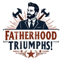 fatherhood triumphs SVG PNG design with bold lettering, an uplifting message