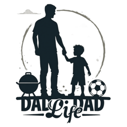 dad life soccer SVG PNG design with bold lettering