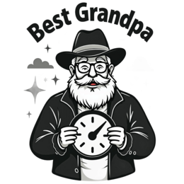 grandparent time SVG PNG design with bold lettering