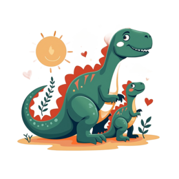 dinosaurs sunshine SVG PNG design