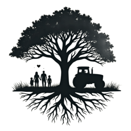 family tree tractor SVG PNG design