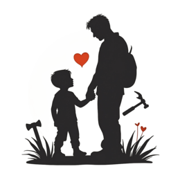 love connection father son SVG PNG design