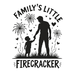 family firecracker SVG PNG design with bold lettering