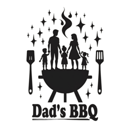 dads bbq family SVG PNG design with hand-drawn style, bold lettering