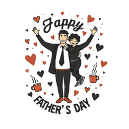 fathersday happiness love SVG PNG design with bold lettering