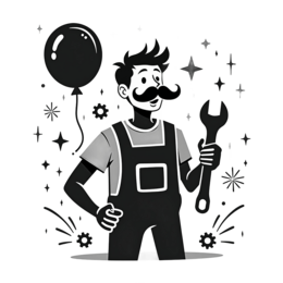 worker balloon tools SVG PNG design