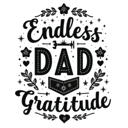 dad gratitude SVG PNG design with bold lettering