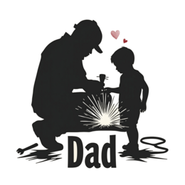 dad kid SVG PNG design with bold lettering