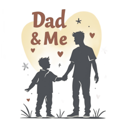 dad me love SVG PNG design with hand-drawn style