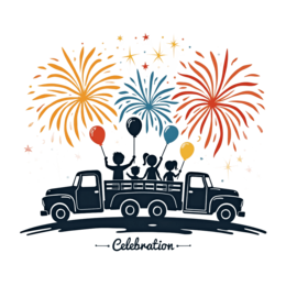 celebration fireworks SVG PNG design with clean design elements