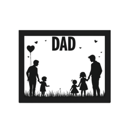 dad love silhouette SVG PNG design with bold lettering