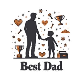father son award SVG PNG design with bold lettering