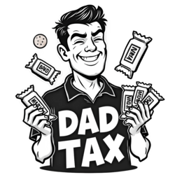 father dad tax shirt SVG PNG design with bold lettering