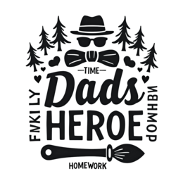 fathersday dadhero SVG PNG design with bold lettering